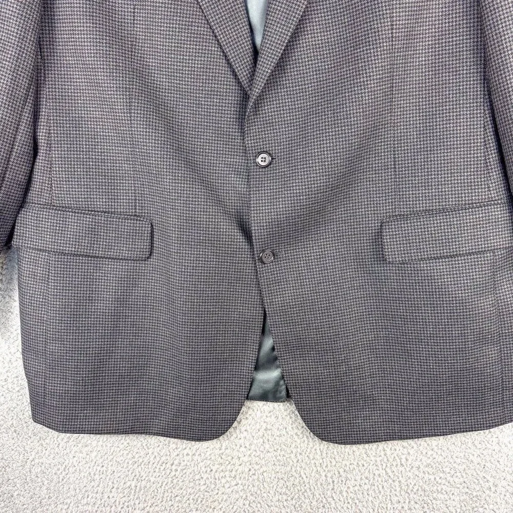 VTG Brooks Brothers 346 Blazer Mens 46L Gray Worsted Wool Office Casual‎ Wedding